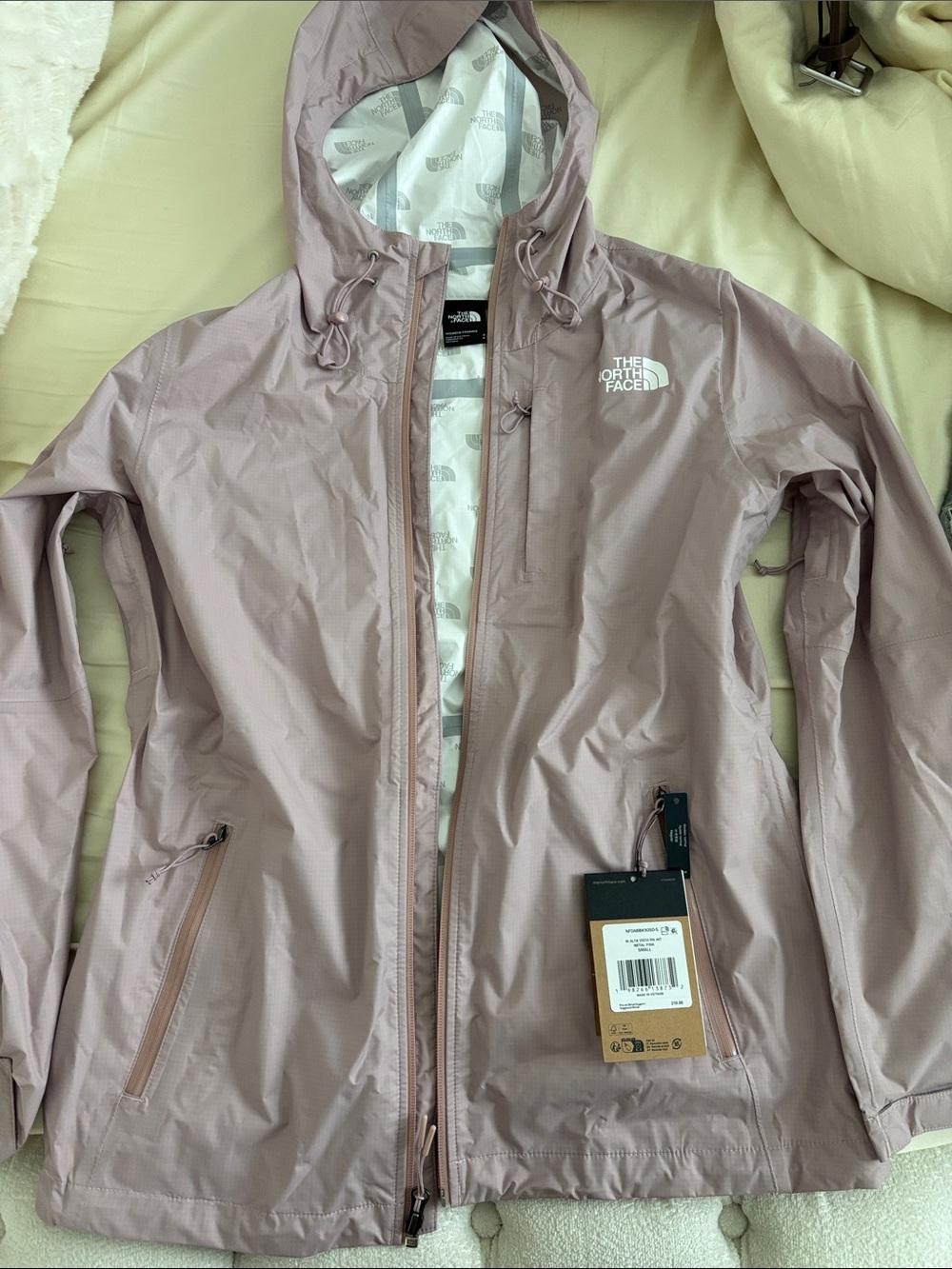 The North Face Women's Hooded Rain Jacket - Dusty Rose